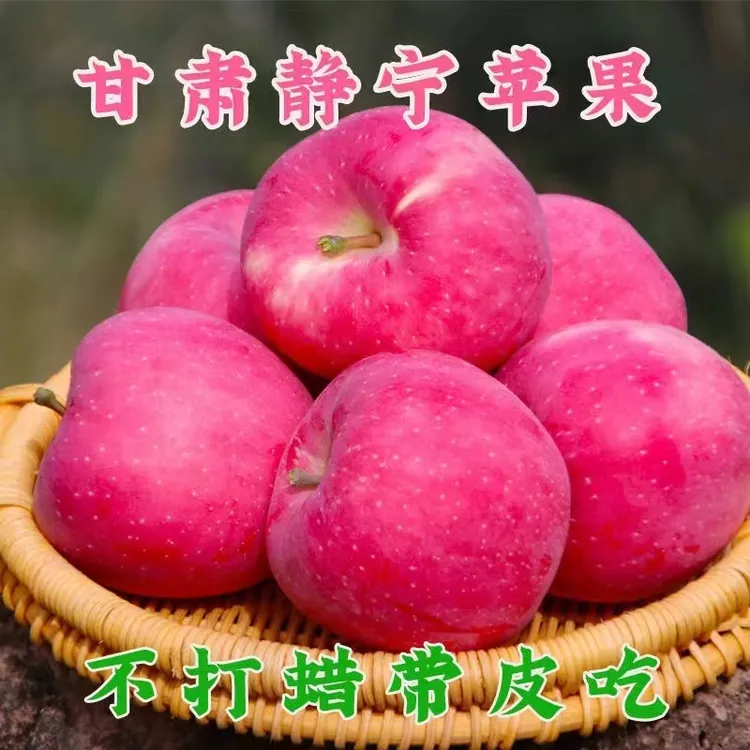 【顺丰包邮】25年新苹果静宁红富士脆甜多汁一口爆汁整箱5/10斤