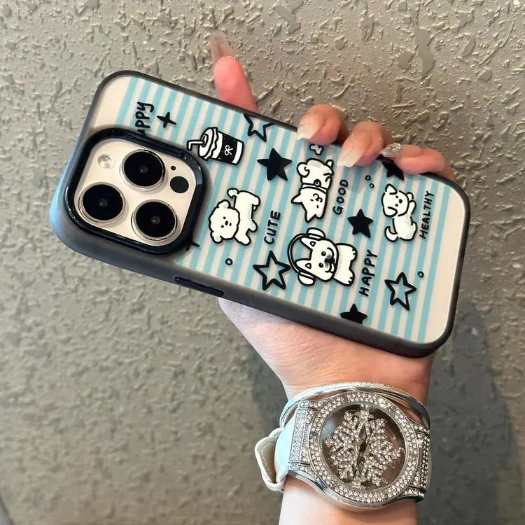 可爱小狗苹果14Promax手机壳iPhone14硅胶13防摔保护套12新款11女