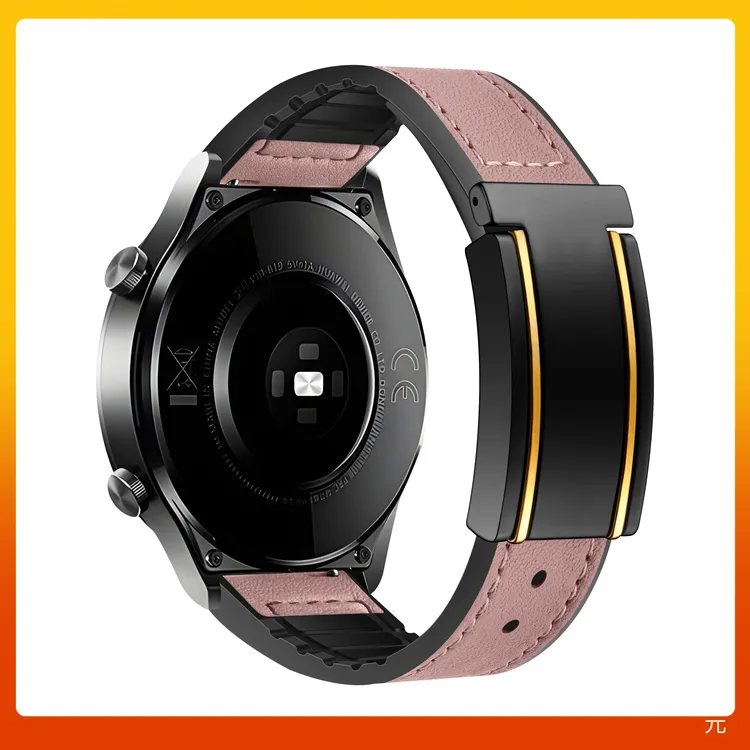 适用OPPO WatchX真皮T字硅胶Watch4 Pro真我realme Watch磁吸表带