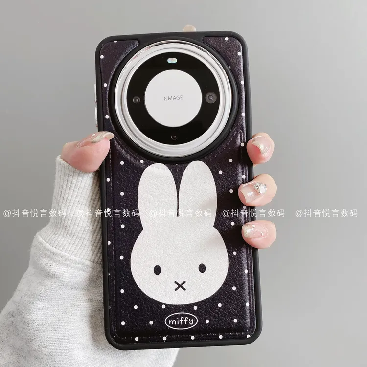 镜框鼓皮适用华为mate70pro/60/50/40苹果17promax波点MF潮手机壳