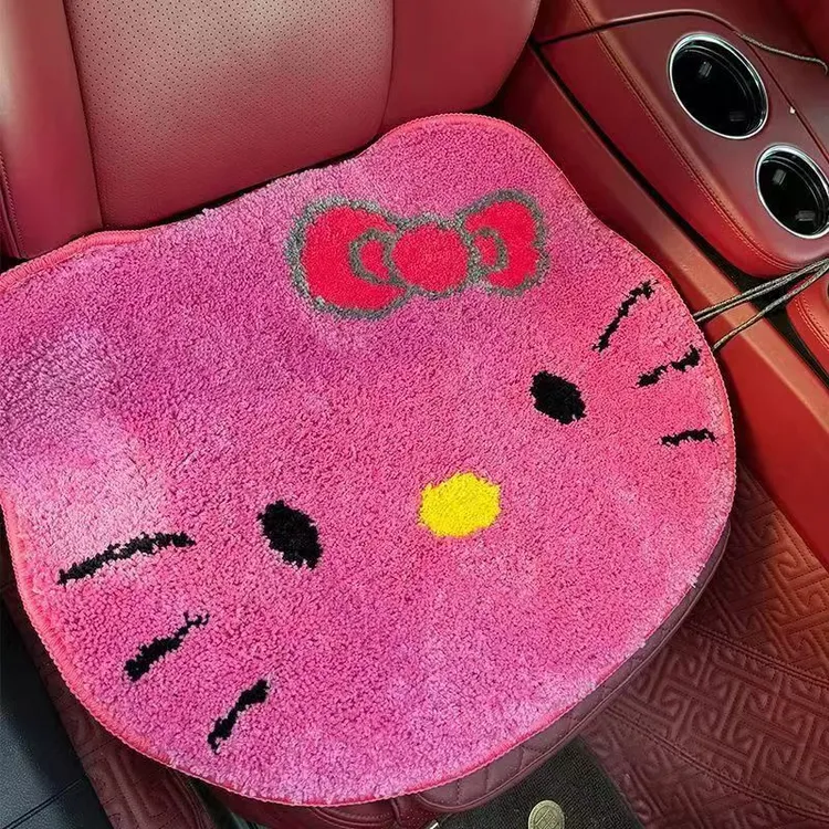 可机洗仿羊绒加厚汽车坐垫毛绒卡通屁股座垫车用办公室坐垫子屁垫