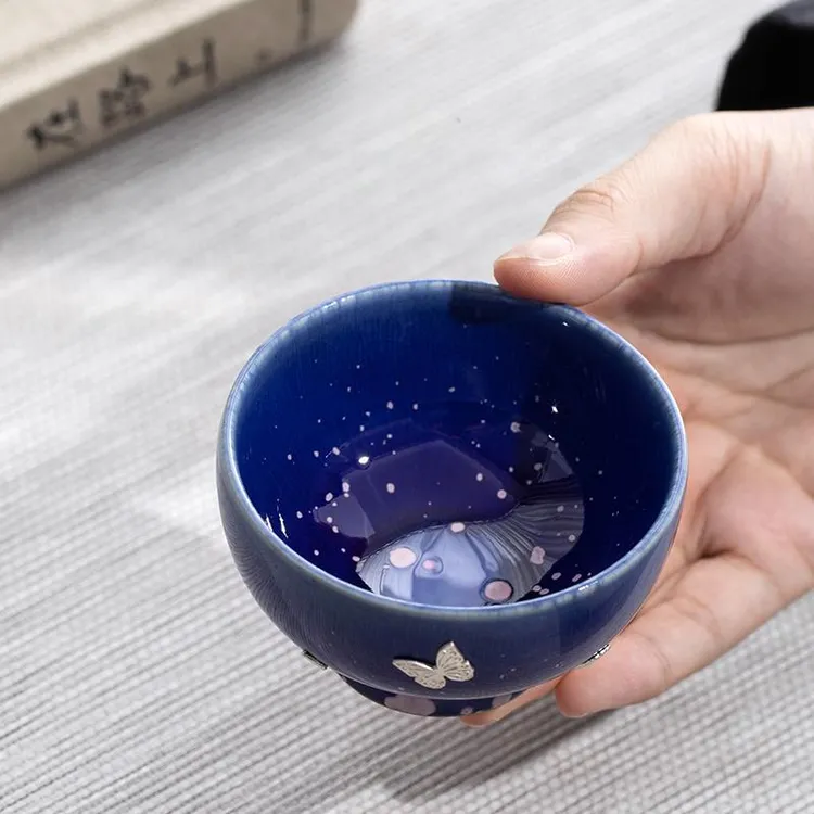 窑变釉主人杯高颜值茶杯陶瓷单杯个人专用茶具品茗杯高档茶杯