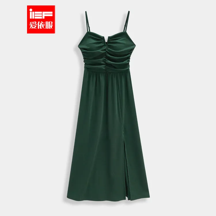 IEF/爱依服2025新款夏季棉时尚百搭优雅精致轻奢气质吊带长裙