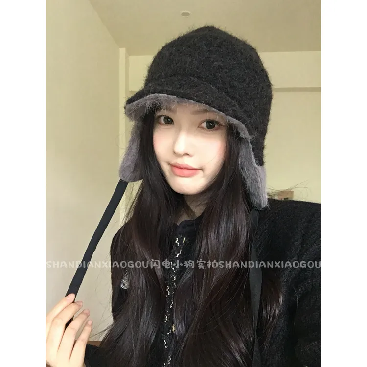 闪电小狗【护耳实用】加厚防风日系秋冬保暖休闲时尚帽子