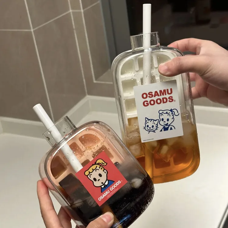 cool爽按压冰格家用食品级注水冻冰块冰壶户外随身自制冰块水壶