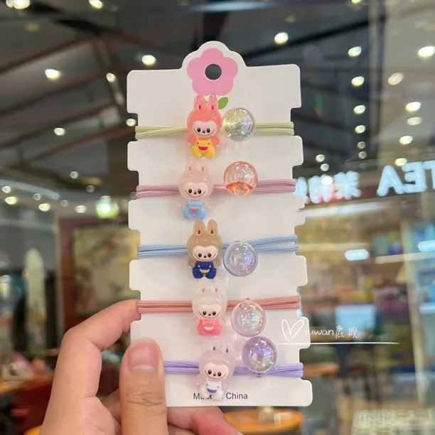 可爱爱莎高弹力儿童扎头发皮筋动物发圈橡皮筋不伤发可爱宝宝头绳
