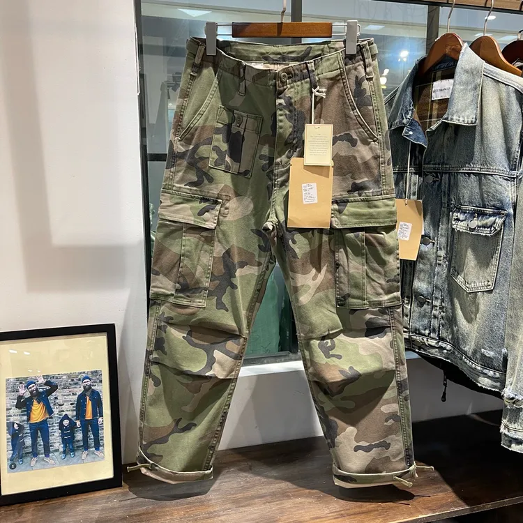 常规款口袋吸汗迷彩工装裤夏季休闲裤速干户外长裤男裤男士直筒