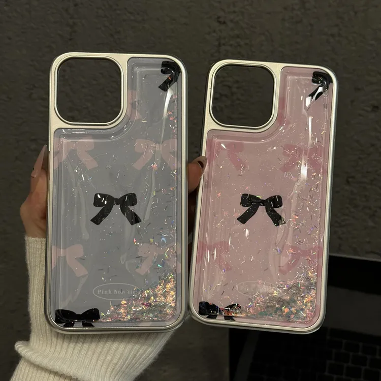 适用苹果16pro手机壳iphone15电镀相框14/15/16plus小众ins蝴蝶结