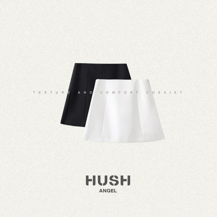 Hush Angel丨可持续经典「高尔夫」A字刺绣裤裙丨玉美华 HA2X0100