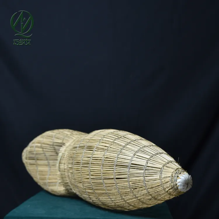 竹编黄鳝笼手工竹制泥鳅笼鳝鱼笼捕虾笼捕鱼笼塘角鱼笼黄骨鱼笼