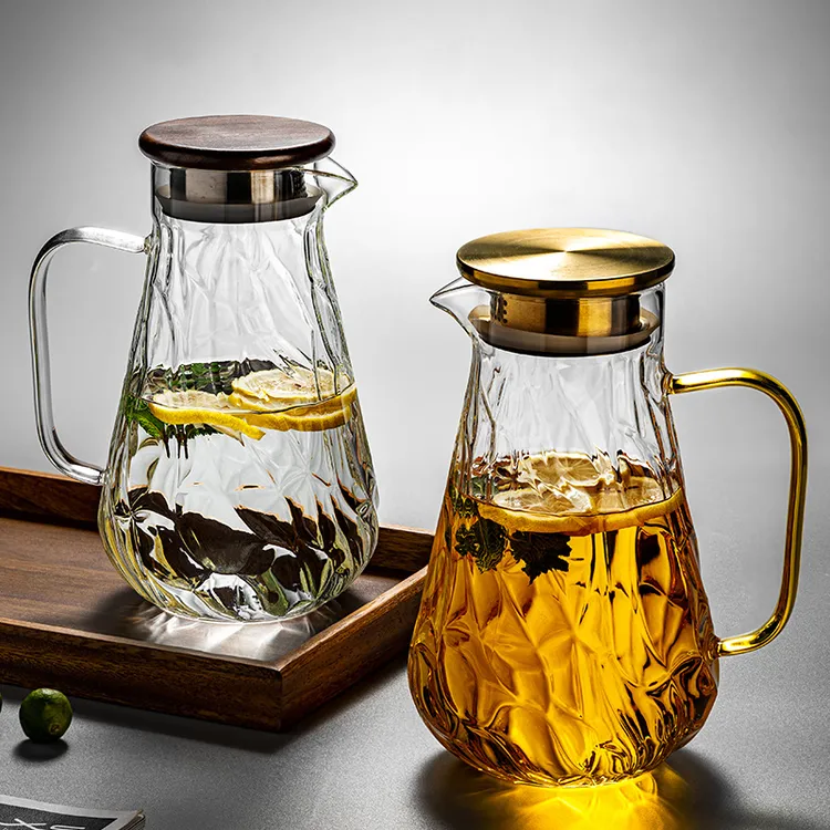 高颜值冷水壶玻璃耐高温家用客厅储水大容量食品级装凉开水果茶壶