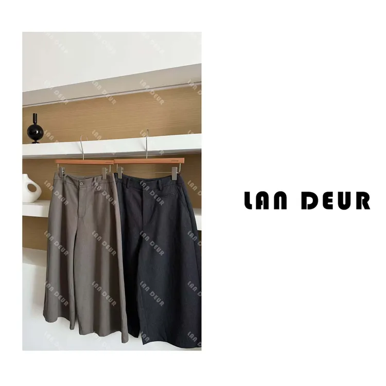 【逐梦行者】莱赛尔八分时尚休闲气质百搭阔腿显瘦宽松裤子女