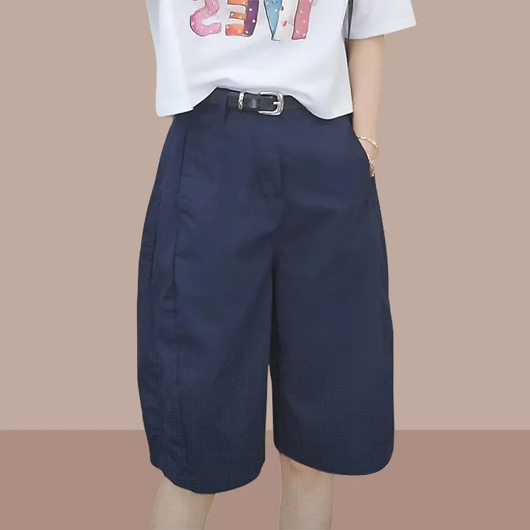 【九色可选送腰带】今年爆款休闲五分花苞裤子百搭女裤显瘦工装裤夏