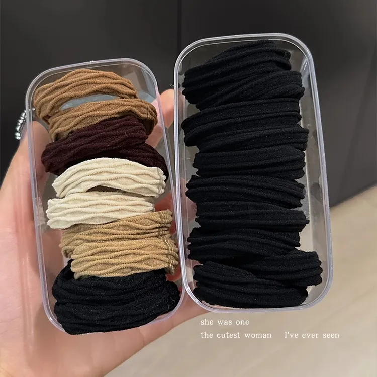 高马尾发绳高弹力耐用橡皮筋女扎头发圈2025新款高端百搭头绳头饰