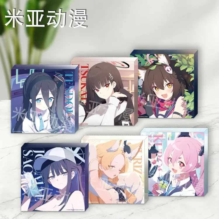 蔚蓝档案与老师的独处时光调月莉音爱丽丝纱织百合园圣娅自制卡砖