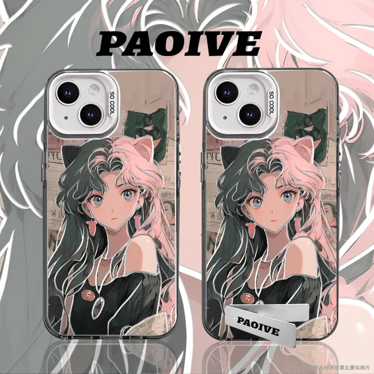 美少女战士创意适用苹果华为vivoiPhone小米三星防摔彩银手机壳