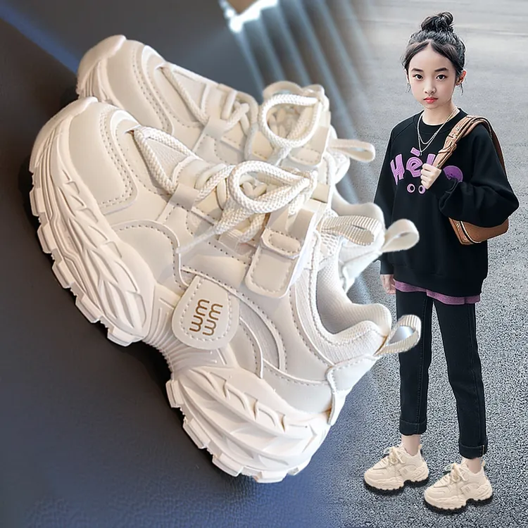 阿童木女童运动鞋2025新款秋季儿童小白鞋宝宝软底鞋防滑老爹潮鞋