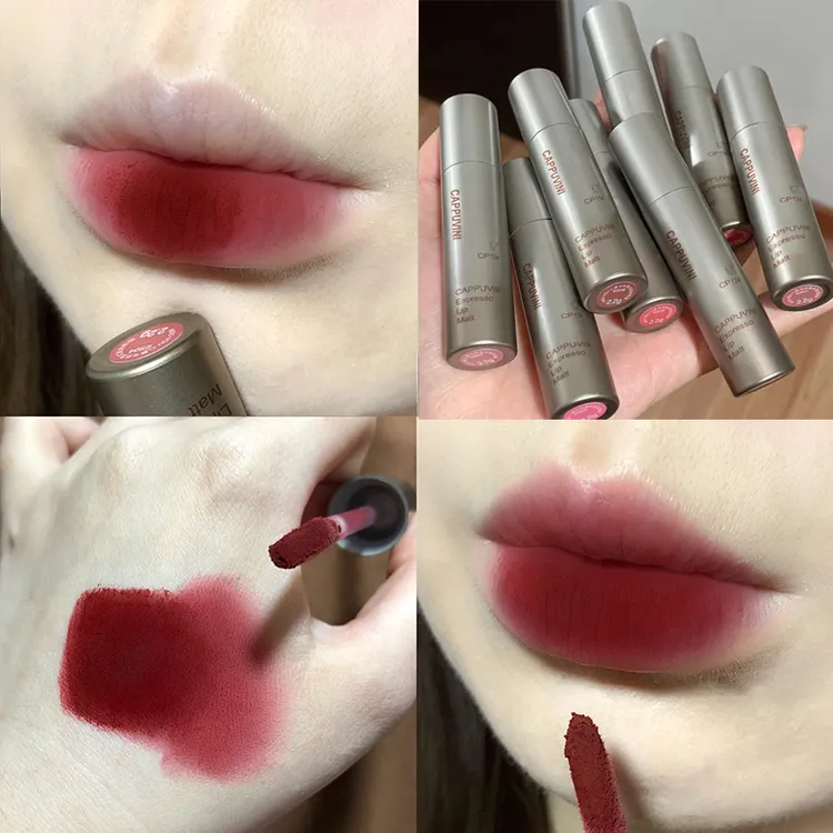 Cappuvini浓缩唇釉 哑光唇彩平价学生女丝绒国货彩妆裸色系口红