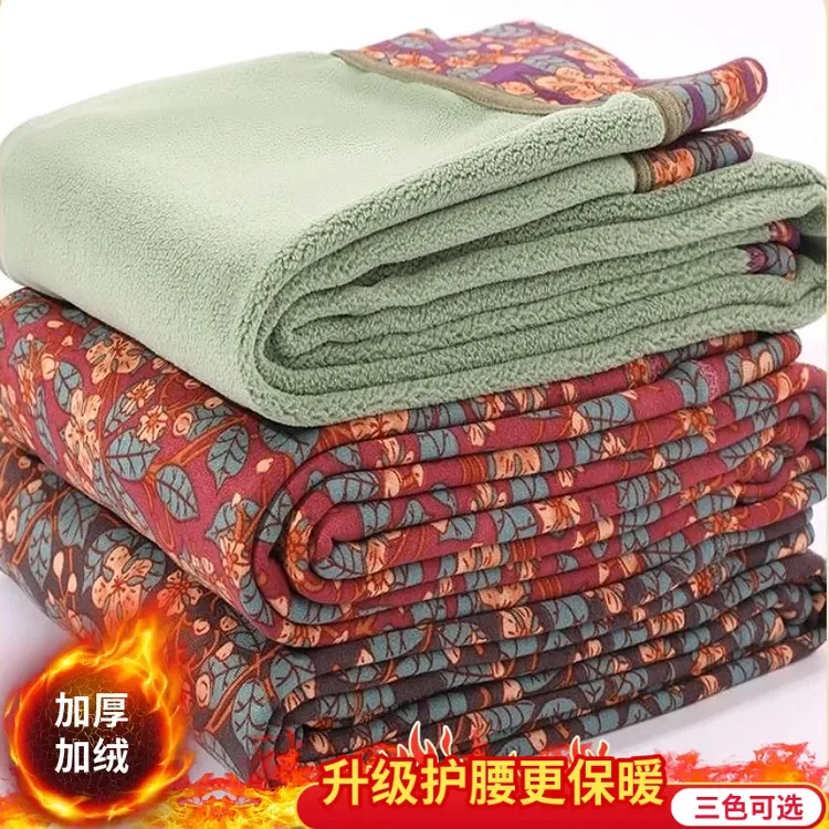 【升级护腰】中老年妈妈加绒碎花打底裤加厚秋裤秋冬季高腰保暖裤