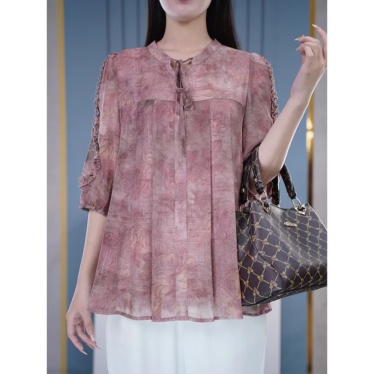 独特漂亮小衫胖mm大码女装T恤高档上档次品质衣服阔太太气质上衣