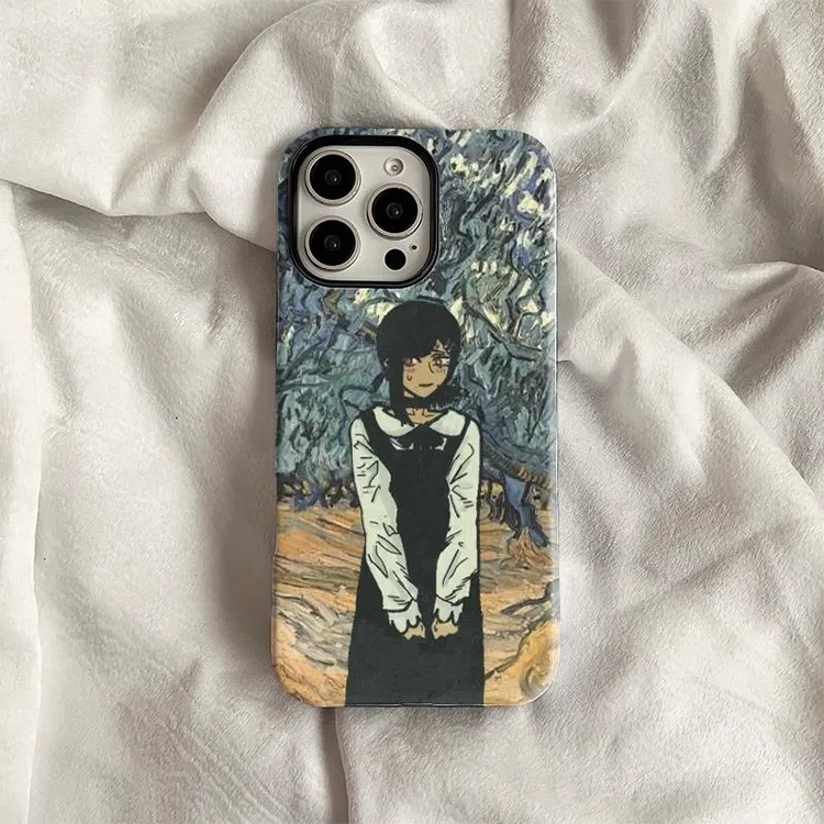 适用藤本树电锯人东山小红高级感小众动漫菲林二合一磨砂全手机壳