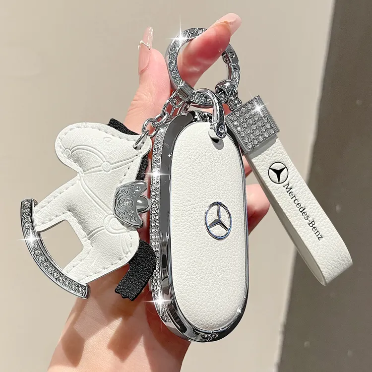奔驰glc300l钥匙套e300l真皮c260l车e260l壳s400l扣c200l女E级EQE