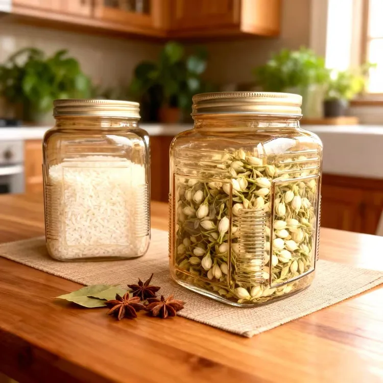 加厚玻璃零食坚果密封罐厨房调味料收纳储物罐泡菜杂粮琥珀密封罐
