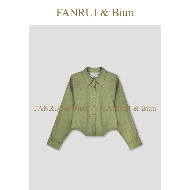 泛芮双11「贝贝biuu」纯棉细闪轻奢高级感百搭显瘦外套女B17392