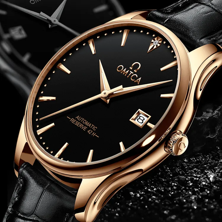 瑞士正品欧米加男士全自动机械表商务防水夜光enjoyee时尚男表