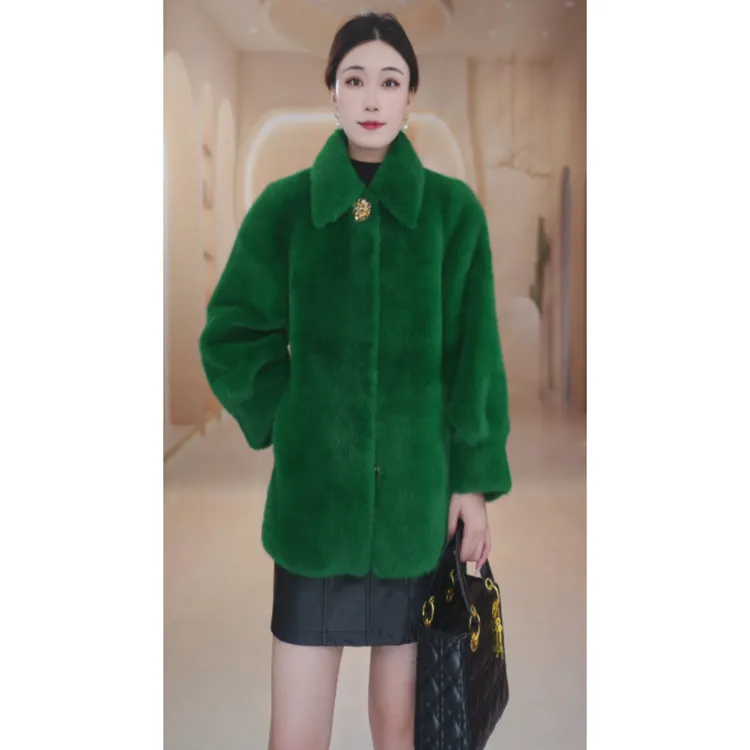 MM6028-2025新款雪兰貂新中长款翻领高端外套女秋冬款-婷婷