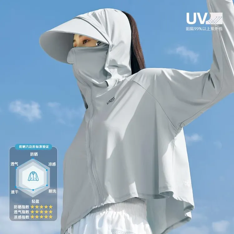 FAVMARTHAUPF50+防晒衣女夏季紫外线骑车2025新款薄透气防晒服190