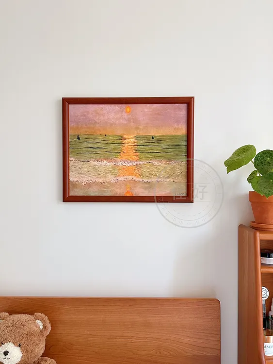 欧式古典仿油画客厅装饰画餐厅复古田园风景过道壁画卧室床头挂画