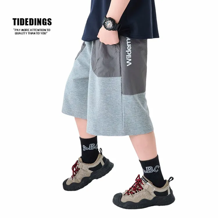 2025新款男童薄款短裤夏装中大童韩版印花宽松五分裤帅气儿童短裤