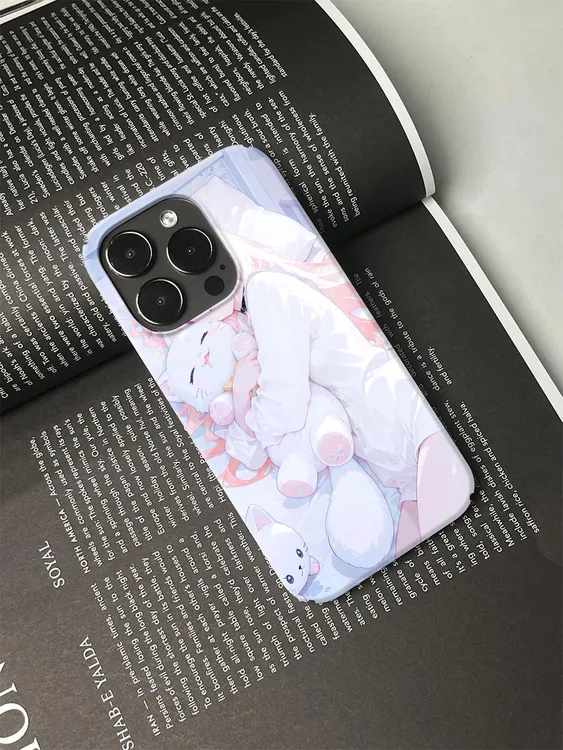 睡梦中少女手机壳适用于苹果16promax17华为mate荣耀vivo小米oppo
