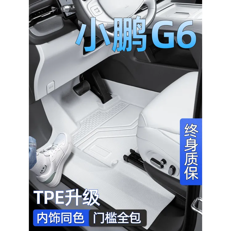适用于小鹏g6脚垫全包围2025款汽车专用24包门槛tpe丝圈星空地毯