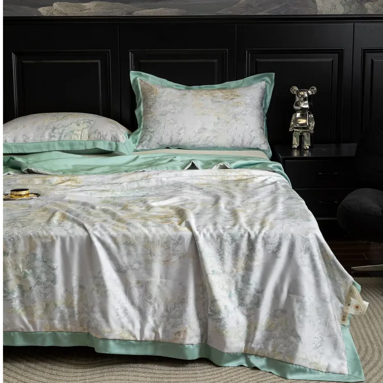 雅赞100%双宫桑蚕丝长丝棉被 手工定位 亲肤裸睡级轻盈蓬松透气