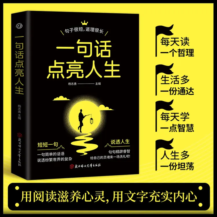 一句话点亮人生 短短一句说透一生句句精辟通达智慧充实内心正版