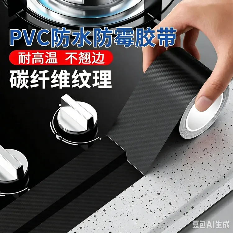 加厚碳纤维防水胶带厨房卫生间工业品化工材料工业胶带商品图