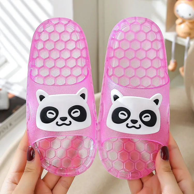 2024新款儿童拖鞋10岁夏卡通水晶大童防滑浴室软底透明洗澡凉拖鞋
