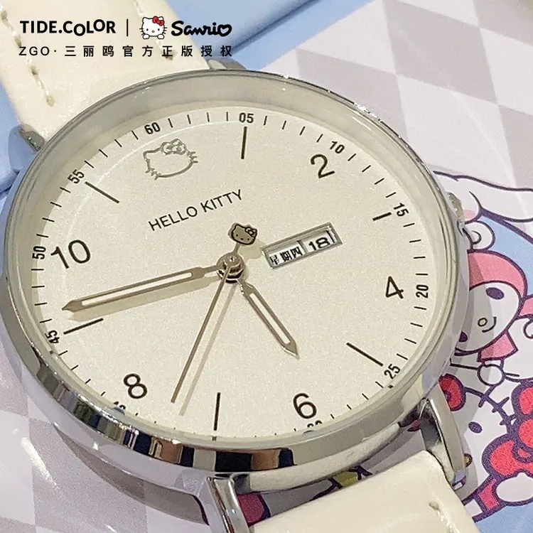 【凯蒂猫正版】hellokitty三丽鸥考试手表初高中学生儿童女生石英表