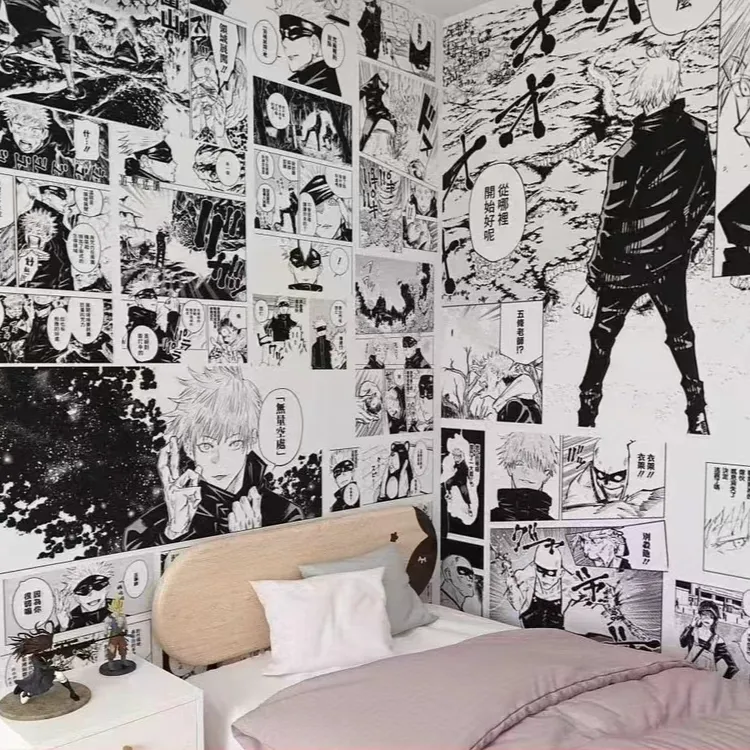咒术回战电锯人海报漫画贴纸宿舍卧室墙纸背景墙动漫壁纸