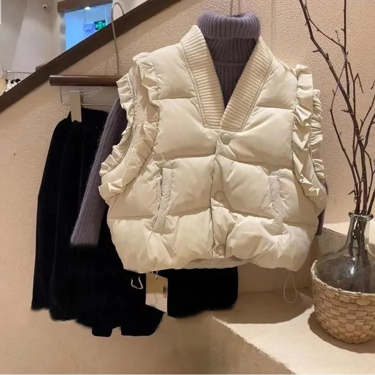 百搭外套背心童装儿童冬装洋气女童保暖外套夹棉马甲棉服宝宝韩版