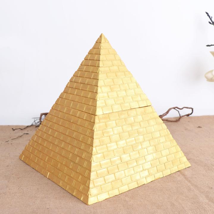 纯铜金字塔仿古开盖金字塔工艺品家居办公室摆件toobigdata带货数据