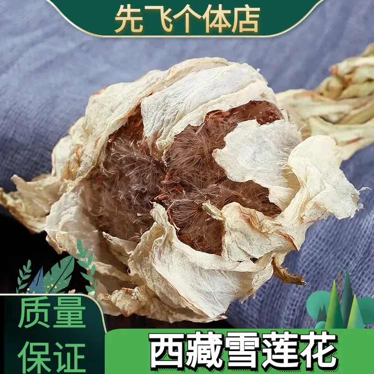 西藏雪莲花天山雪莲正品干花泡酒茶煲汤非野生15克一朵包邮非葛根