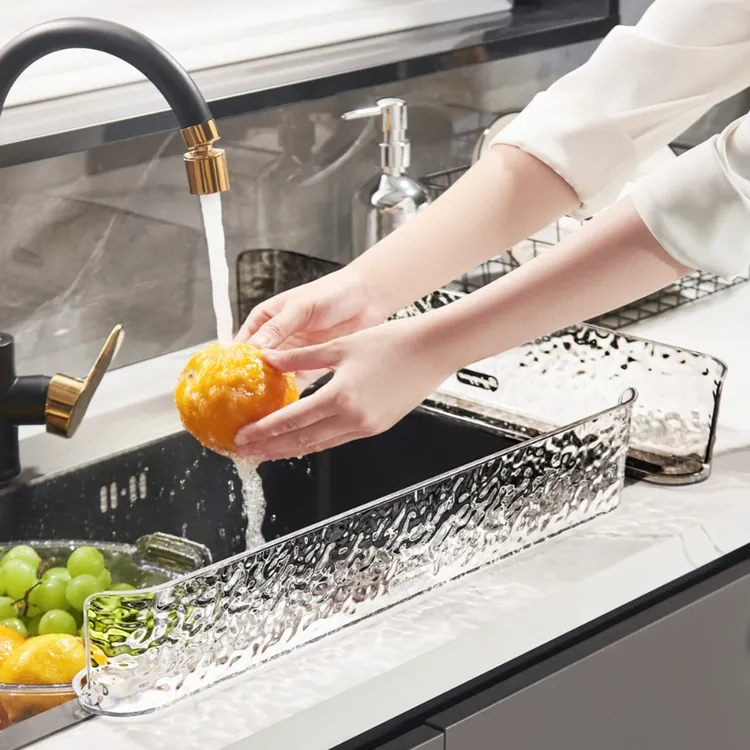 BSD厨房水槽挡水板防溅板家用轻奢洗碗池水池挡水条洗手台挡板