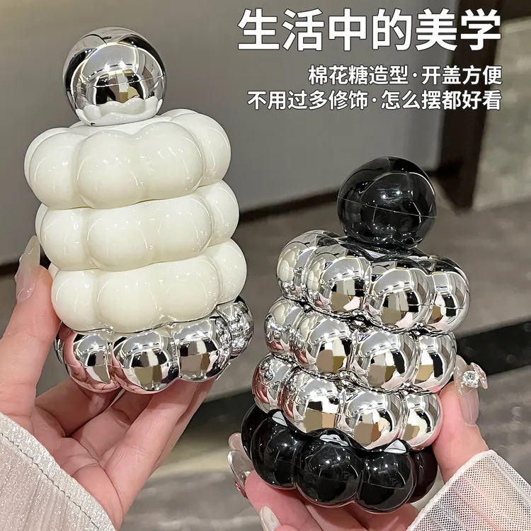 BSD轻奢棉花糖牙签盒家用创意客厅牙签筒新款牙线盒棉签盒牙签罐