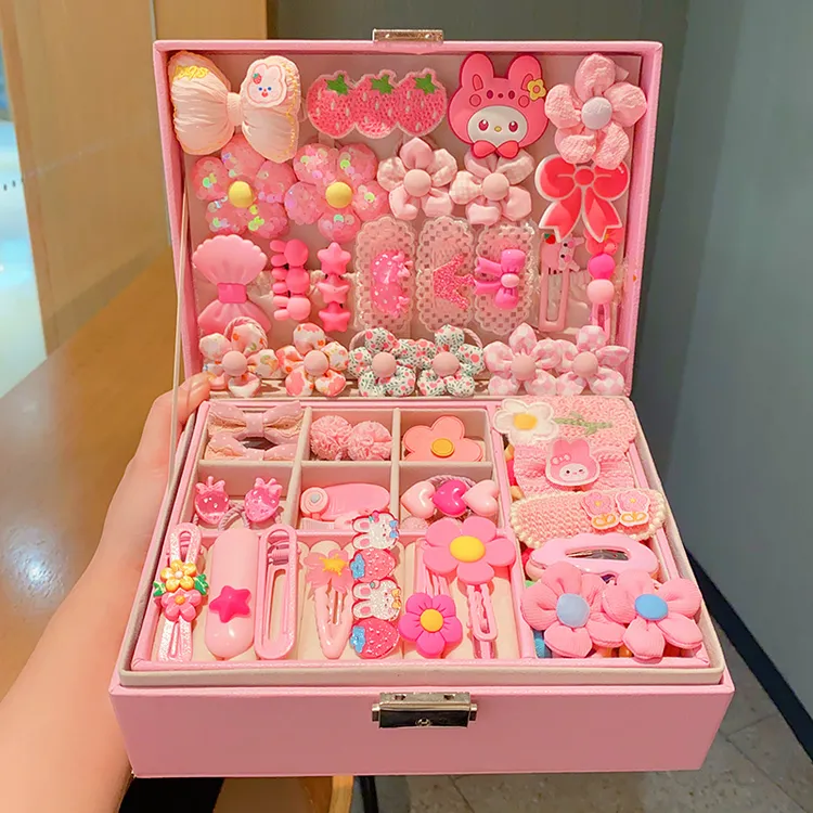 六一儿童节美乐蒂3-6岁宝宝发饰套装礼盒小女孩生日礼物可爱首饰8