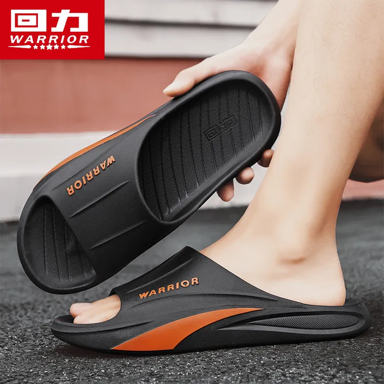 回力运动拖鞋男撞色夏季户外穿软底踩屎感居家用浴室防滑沙滩凉拖