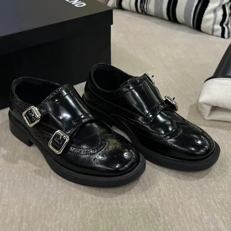 米可/MK-1150【韩版乐福鞋】时尚休闲百搭气质秋季新款厚底乐福鞋