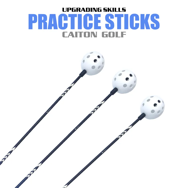 caiton高尔夫挥杆洞洞练习棒挥速发声挥杆练习器